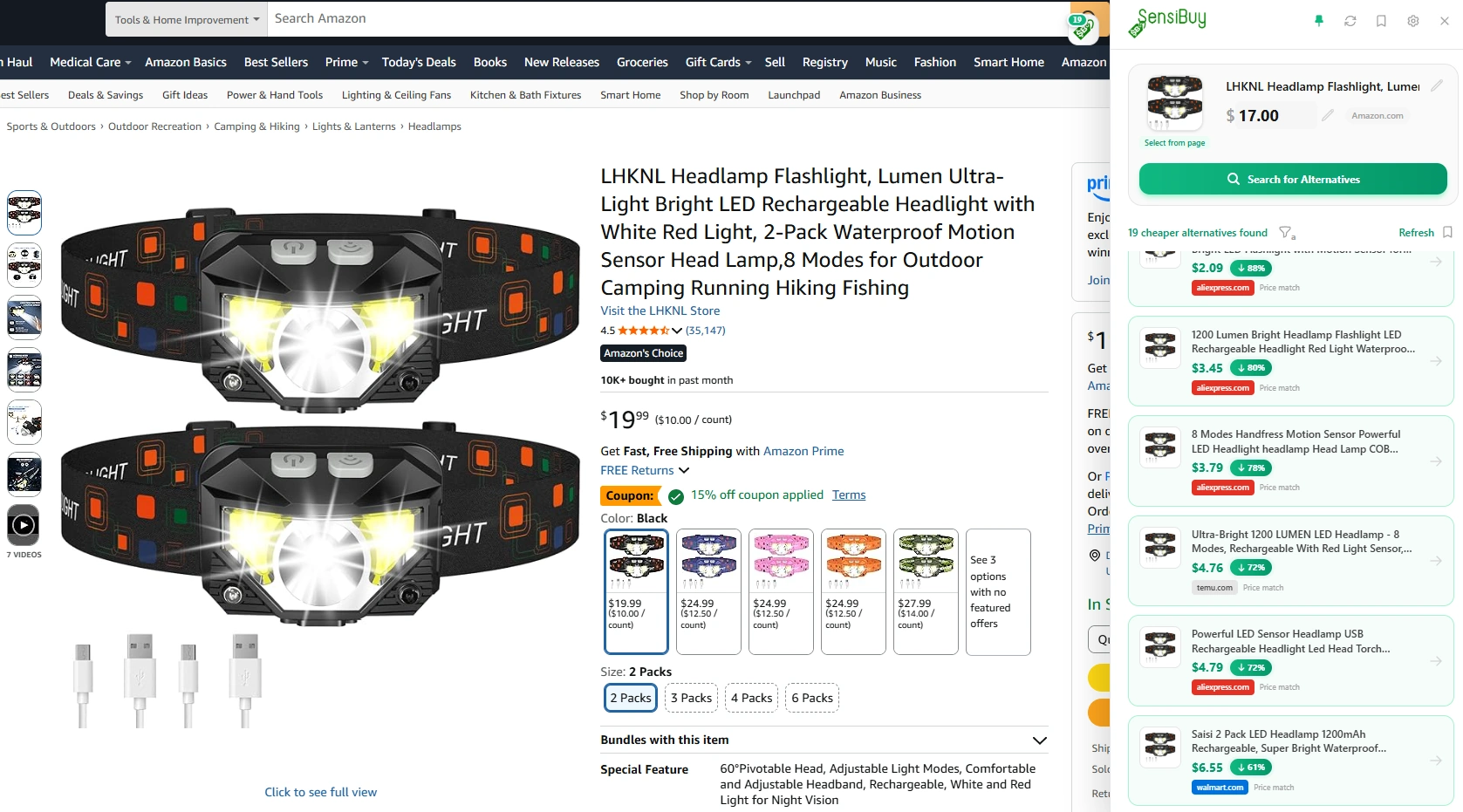 Headlamp Example
