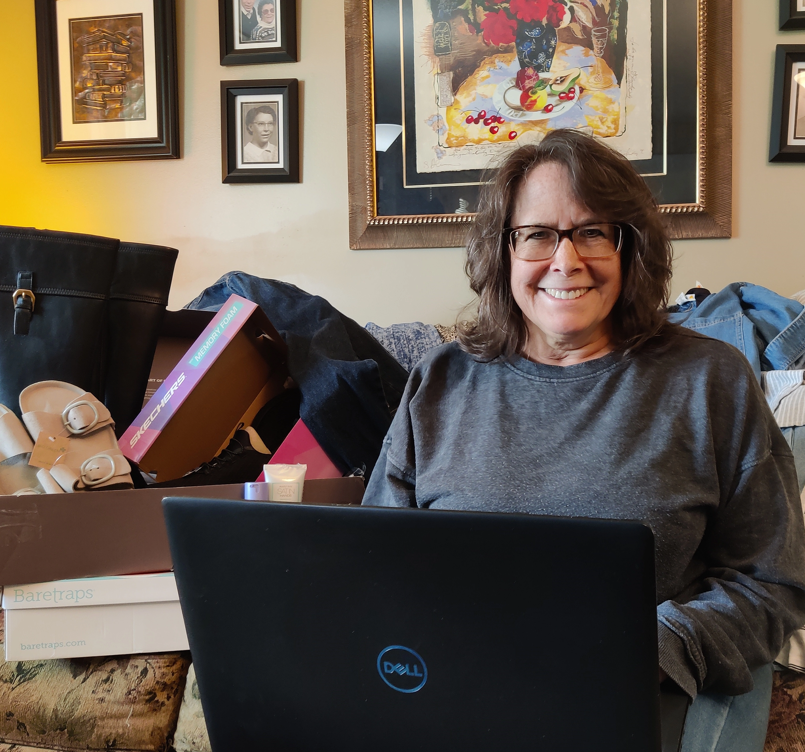 My mom using SensiBuy